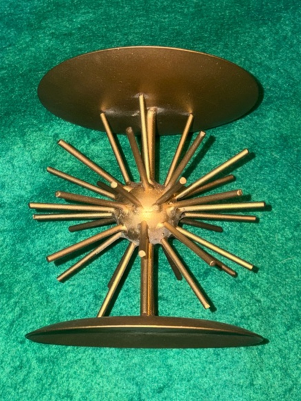 Gold Starburst Candle Holder Accent - Metallic Gold Home Decor